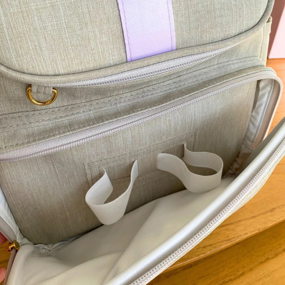 Kit Baby 4 Personalizado Linho Cru I Lavanda