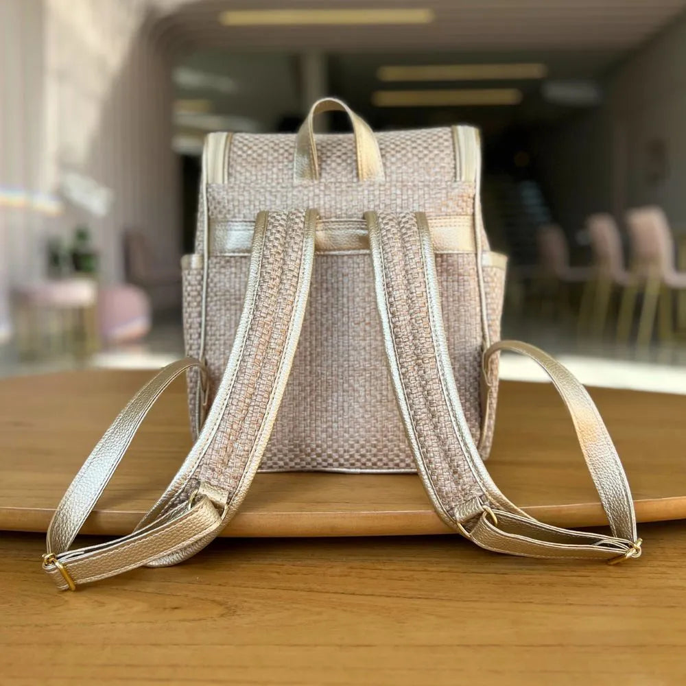 Kit Baby 5 Personalizado - Palha Ouro | Borboleta - Inclui Bolsa Personalizável