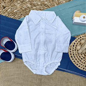 Kit 2 Body Camisa de Tecido Manga Longa