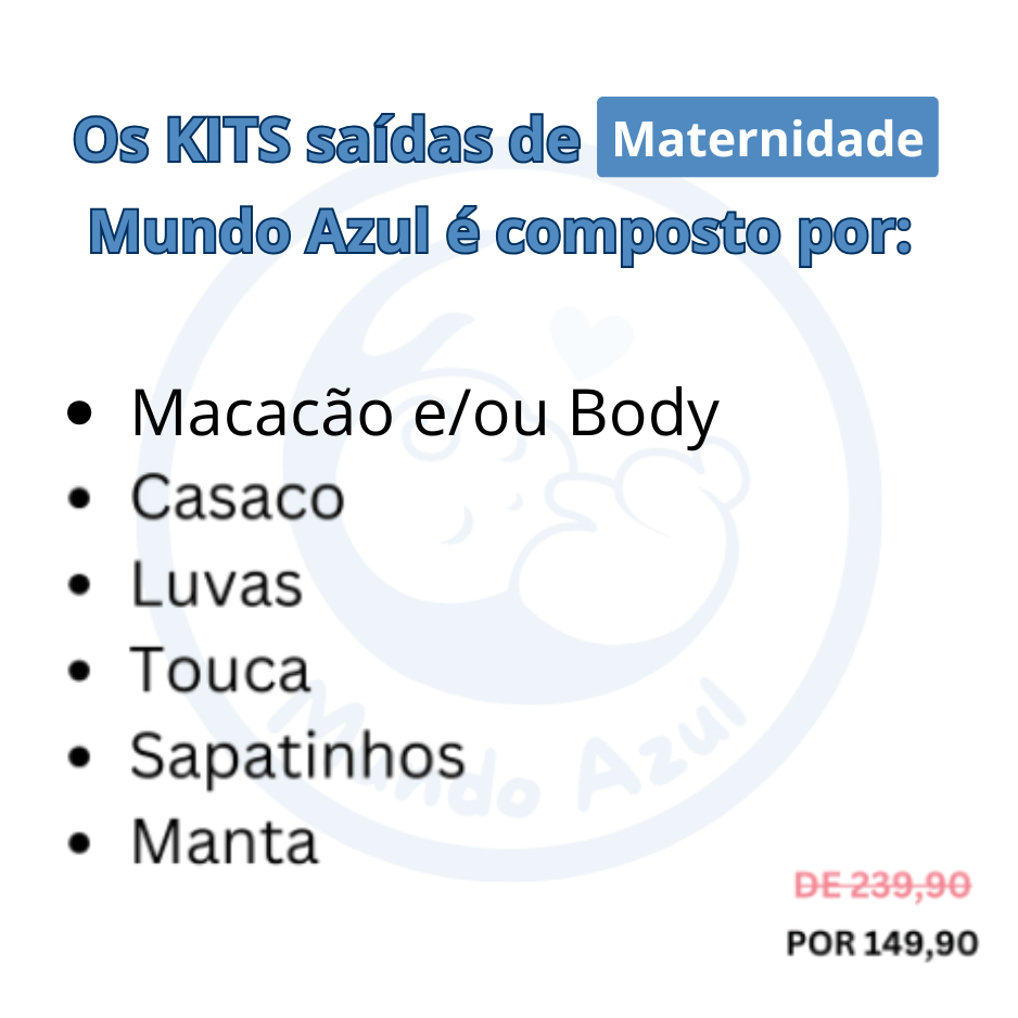 PROMOÇÃO Kit Saída Maternidade Com Pingente Dourado Personalizável Completa  - Veste Até 4 Meses (Menino)