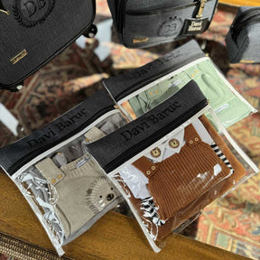 Kit Saquinhos Maternidade Linho Preto